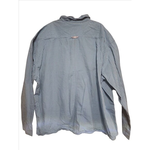 Lions Crest by English Laundry Men’s 4X Blue Check Button Down Casual Shirt - Picture 4 of 6